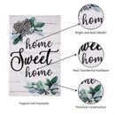 Home Sweet Home Eucalyptus House Burlap Flag