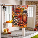 Fall Harvest Pumpkins Burlap House Flag