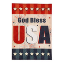 American USA Burlap House Flag