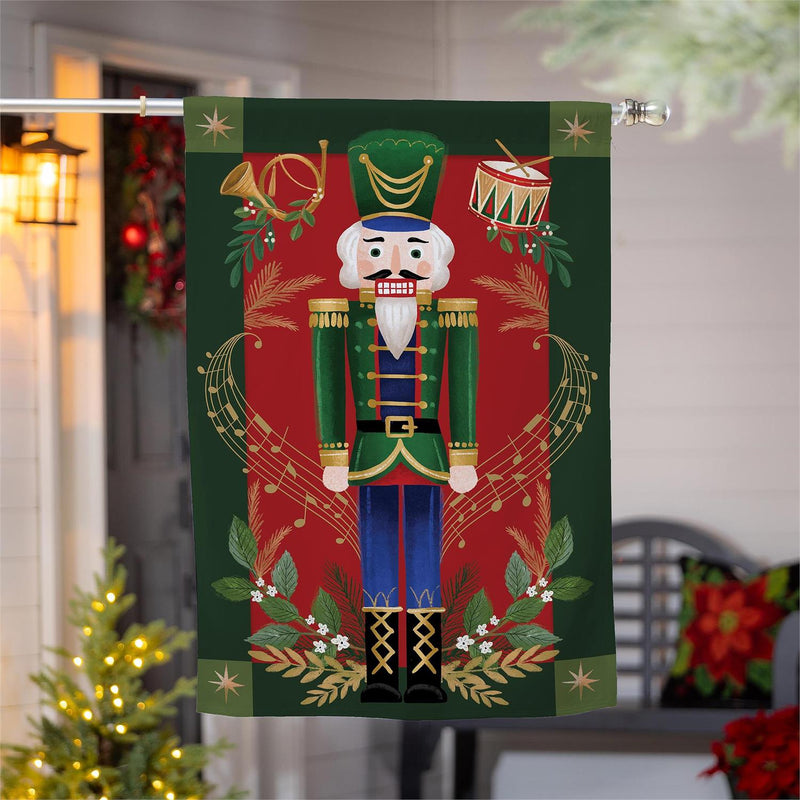 Joyful Traditions Double Sided Burlap House Flag