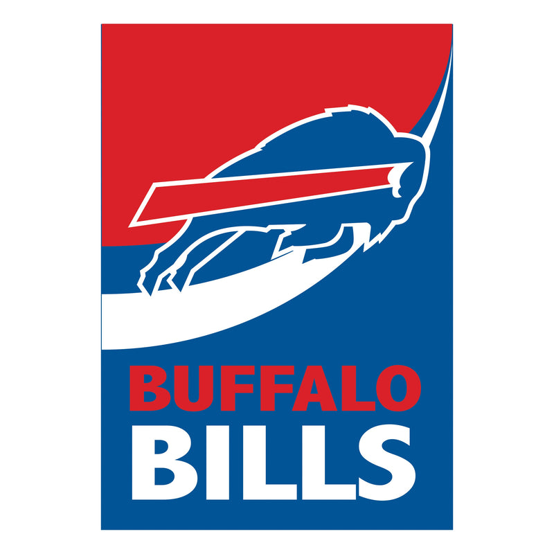 Buffalo Bills Burlap Flag House Size