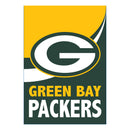 Green Bay Packers Burlap Flag House Size