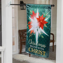 North Star Poinsettia Lustre House Flag