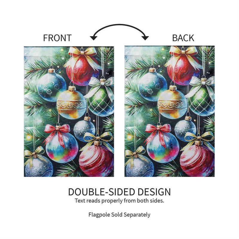 Holiday Ornaments Lustre House Flag