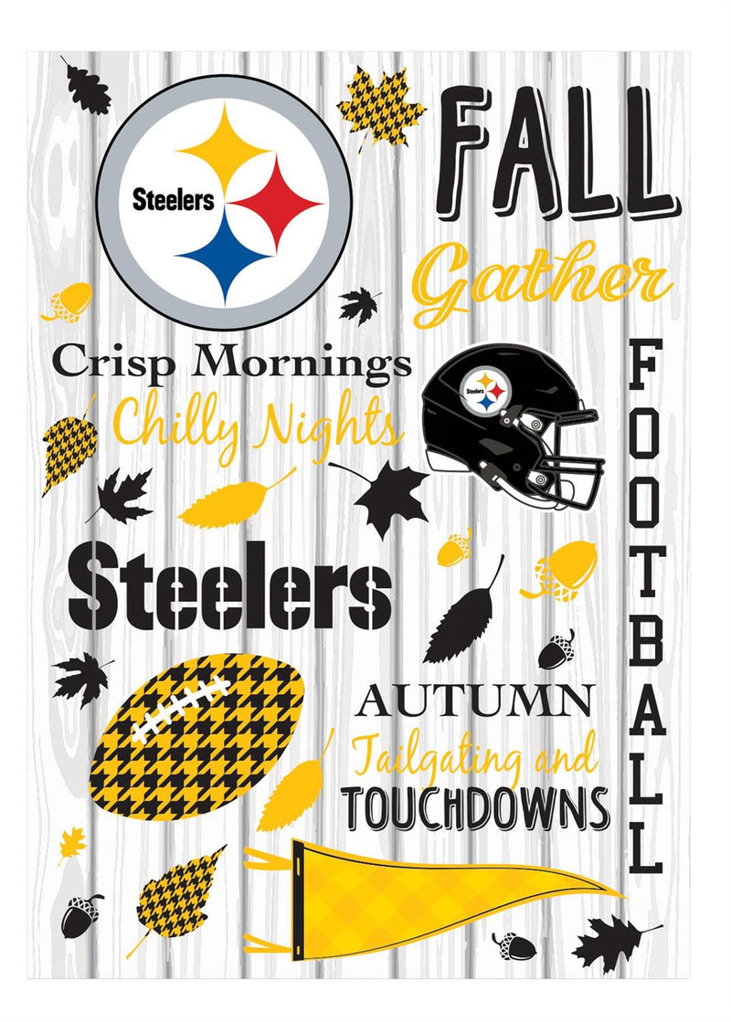 Pittsburgh Steelers, Moire Flag, House Size, Fall Seasonal