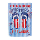 Freedom Flip Flops Suede House Flag
