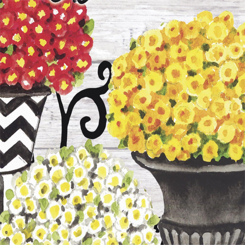 Fall Topiary Suede House Flag