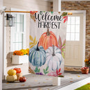 Welcome Harvest Suede House Flag