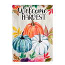 Welcome Harvest Suede House Flag