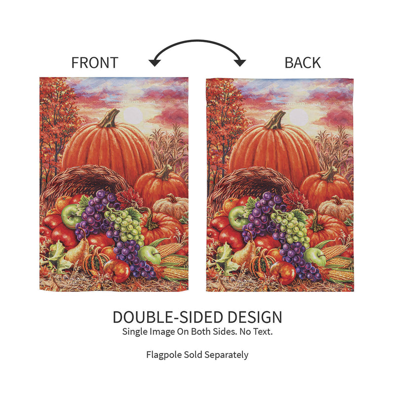 Plentiful Harvest Suede House Flag