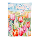 Tulip Fields Suede House Flag