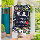 Greenhouse Retreat Suede House Flag