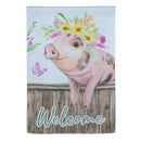 Home Spun Friends Suede House Flag