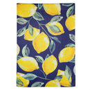 Coastal Citrus Lemons Suede House Flag