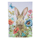 Garden Bunnies Suede House Flag