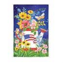 White Watering Can Suede House Flag