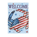 Patriotic Crab Suede House Flag