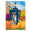 Harvest Lantern Suede House Flag