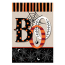 Polka Dots & Stripes Boo Suede House Flag