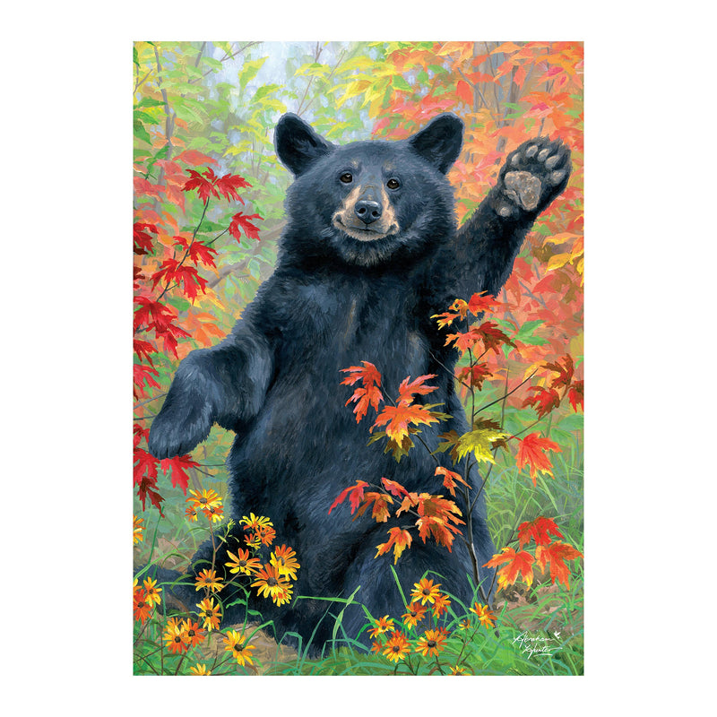 Wild Greeting Suede House Flag