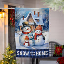 Snow Place Like Home Suede House Flag