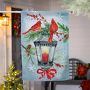Cardinal Lantern Suede House Flag