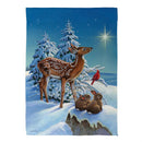 Starry-Eyed Woodland Friends Suede House Flag