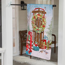 Christmas Sled Suede House Flag