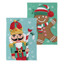 Christmas Icons Reversible Suede House Flag