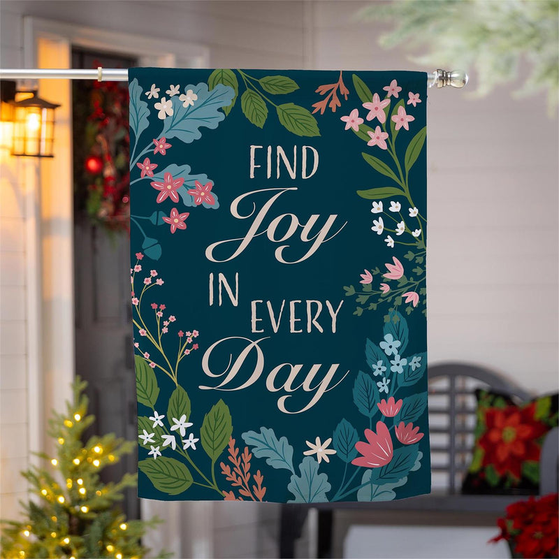 Find Joy Suede House Flag