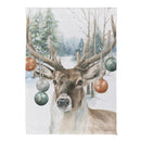 Ornament Deer Suede House Flag