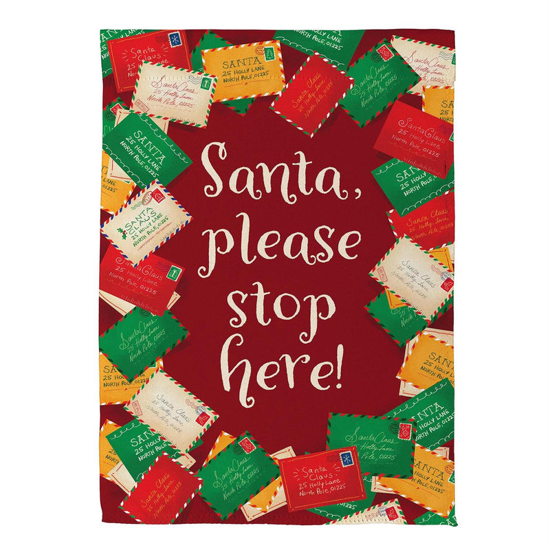 Letters To Santa Suede House Flag
