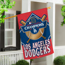 Los Angeles Dodgers Suede Flag, House Size, 2024 World Series Champions