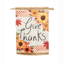 Give Thanks House Suede Flag
