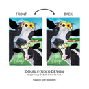 Say Cheese Cows Garden Burlap Flag