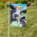 Say Cheese Cows Garden Burlap Flag