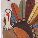 Tom Turkey Thanksgiving Burlap Garden Flag
