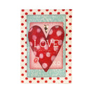 Vintage Valentine Burlap Garden Flag