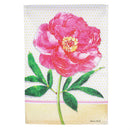 Floral Stems Burlap Garden Flag