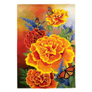 Mariposa Melody Burlap Garden Flag