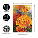 Mariposa Melody Burlap Garden Flag