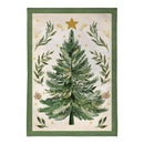Christmas Tree With Acorn Burlap Garden Flag_x000D_