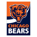 Chicago Bears Burlap Flag GDN Size