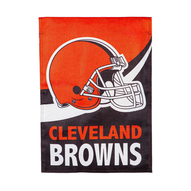 Cleveland Browns Burlap Garden Flag
