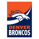 Denver Broncos Burlap Flag GDN Size