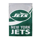 New York Jets Burlap Garden Flag