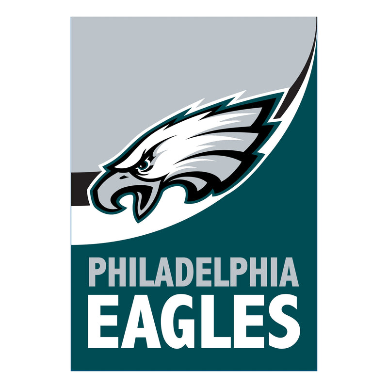 Philadelphia Eagles Burlap Flag GDN Size