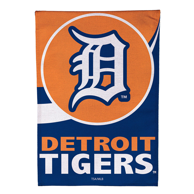 Detroit Tigers Burlap Flag GDN Size