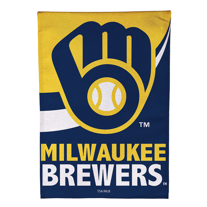 Milwaukee Brewers Burlap Flag GDN Size