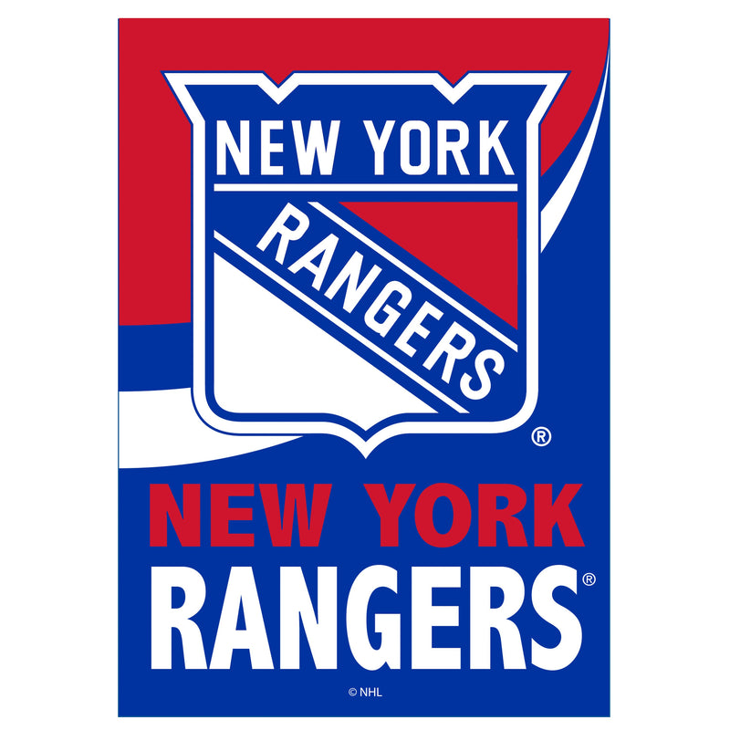 New York Rangers Burlap Flag GDN Size